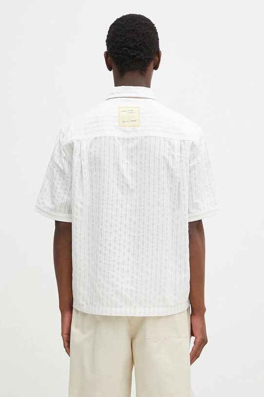 Ρούχα Βαμβακερό πουκάμισο Axel Arigato Lido Striped Shirt A2908002 μπεζ