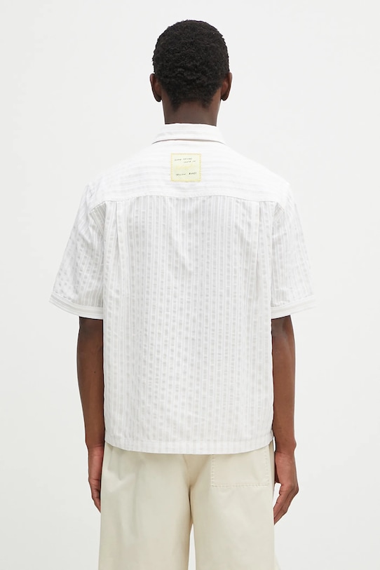 Odzież Axel Arigato koszula bawełniana Lido Striped Shirt A2908002 beżowy