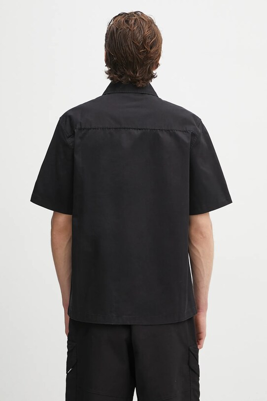 Clothing Axel Arigato cotton shirt Stitch Embroidered Shirt A3050001 black