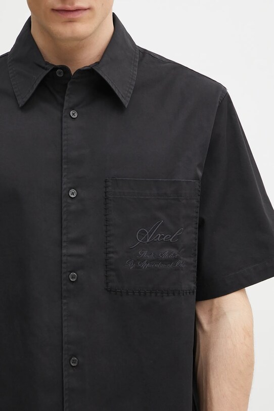 Axel Arigato cotton shirt Stitch Embroidered Shirt black A3050001