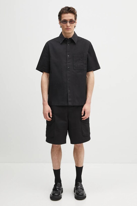 Axel Arigato cotton shirt Stitch Embroidered Shirt A3050001 black