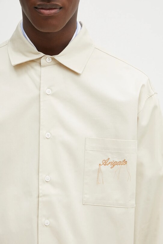 Бавовняна сорочка Axel Arigato Ray Overshirt бежевий A3119002