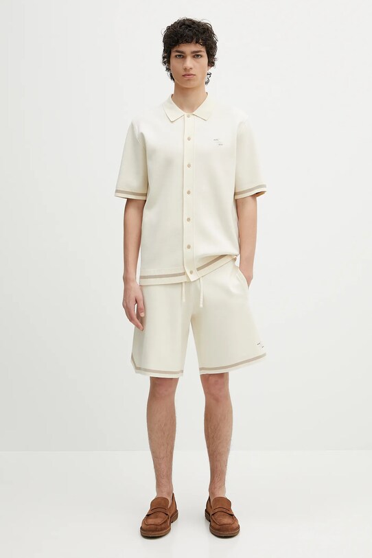 Filling Pieces shirt Classic 91222209936 beige