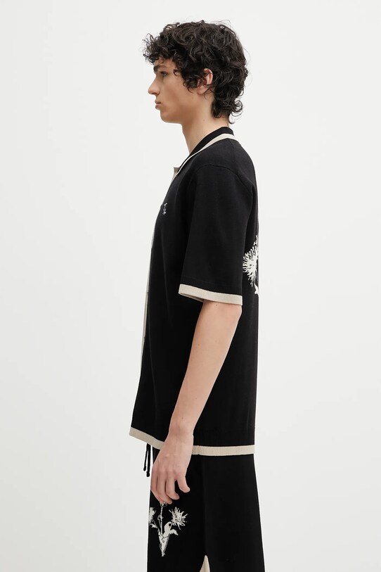 Košulja Filling Pieces Gardener 91299851861 crna SS25