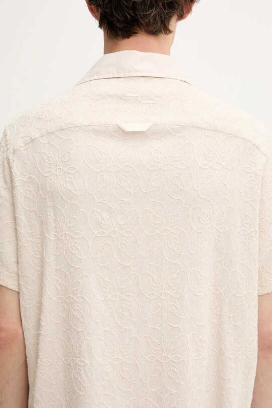 Filling Pieces linen blend shirt Resort 91799809978 beige