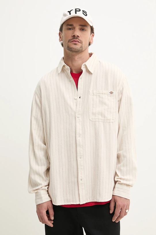 Dickies camicia in cotone lunga beige DK0A4Z7NC481