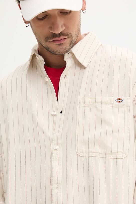 Dickies camicia in cotone beige DK0A4Z7NC481