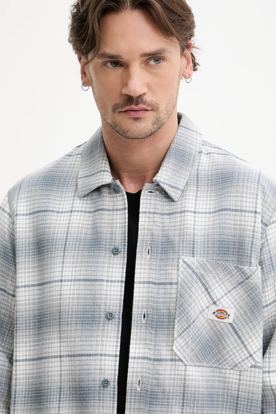 Βαμβακερό πουκάμισο Dickies γκρί DK0A8653G701