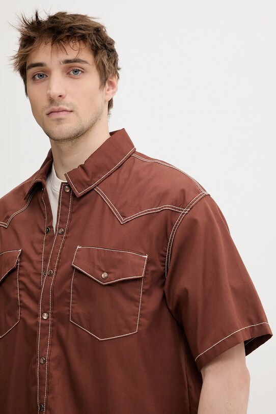 Košile Dickies hnědá DK0A4Z7MK471