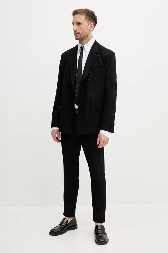 Bavlněná košile Karl Lagerfeld KL STUDIO 552699.605422 bílá SS25