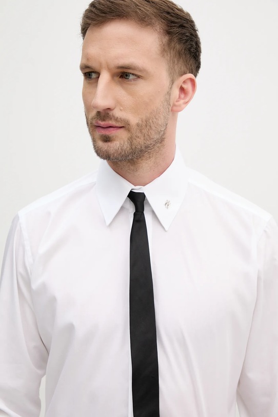 Odjeća Pamučna košulja Karl Lagerfeld KL STUDIO 552699.605422 bijela