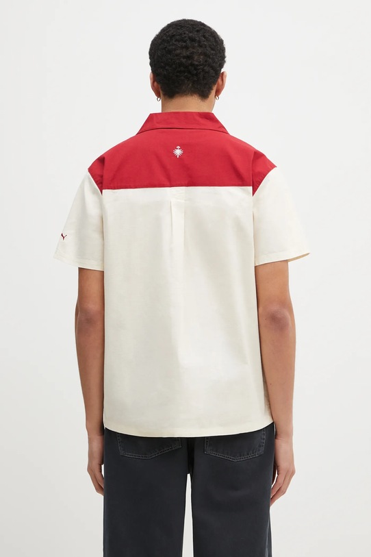 Odzież Puma koszula bawełniana PALAIS ARTISAN Shirt 629392 beżowy