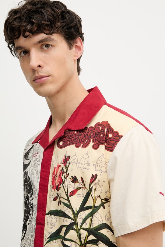 Bavlnená košeľa Puma PALAIS ARTISAN Shirt béžová 629392