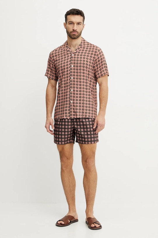 OAS koszula 7005.57 pomarańczowy SS25