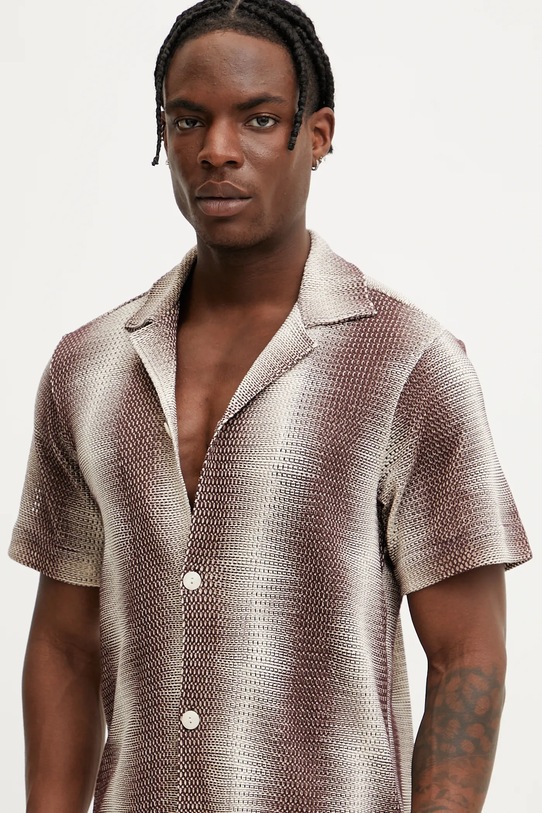 Хлопковая рубашка OAS коричневый 7014.05