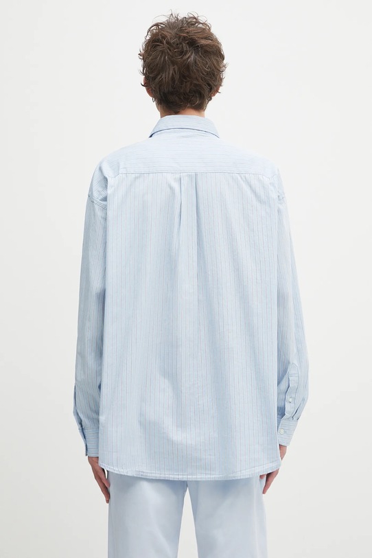 Odzież Carhartt WIP koszula bawełniana L/S Notus Shirt I034697.2RBXX niebieski