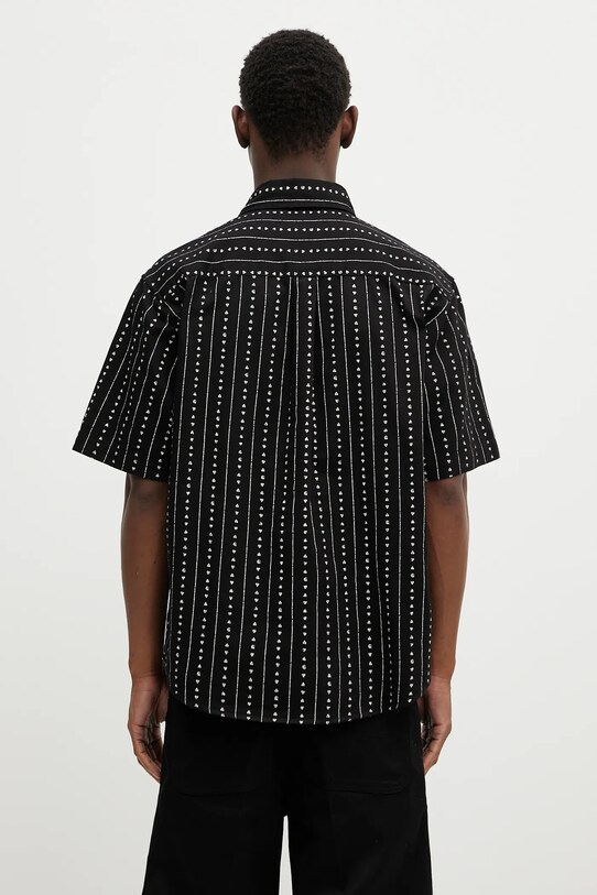 Clothing Carhartt WIP cotton shirt S/S Drewe Shirt I034537.2S0XX black