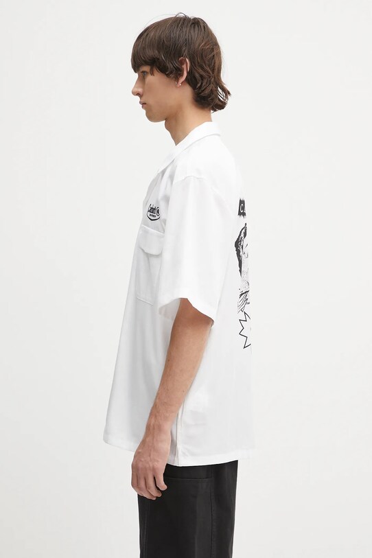 Košile Carhartt WIP S/S Deli Shirt I034738.00AXX bílá SS25