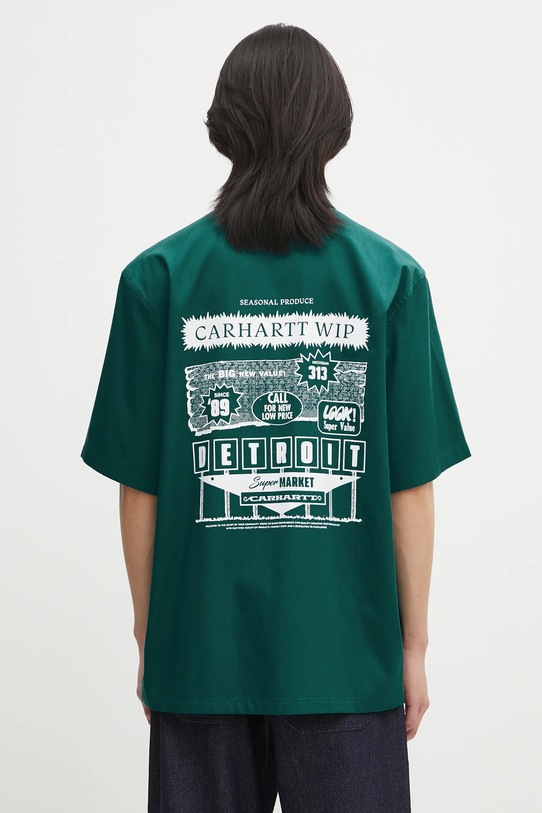 Clothing Carhartt WIP shirt S/S Deli Shirt I034738.2SGXX turquoise