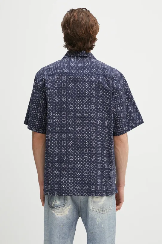 Odzież Carhartt WIP koszula bawełniana S/S Furoshiki Shirt I034549.2UIXX granatowy