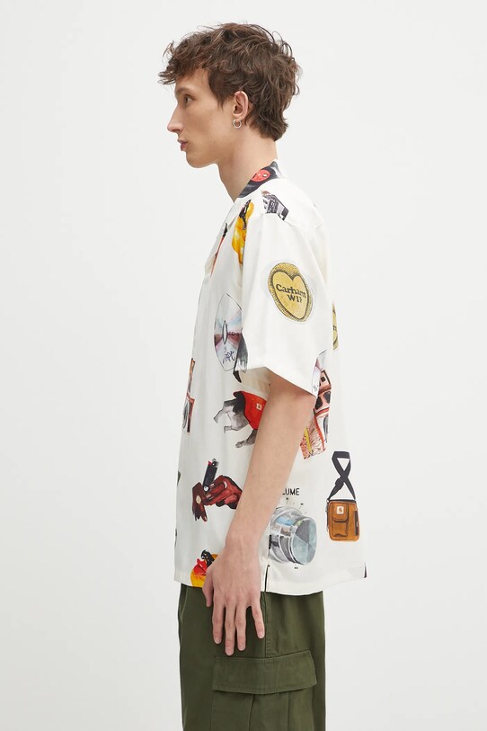 Πουκάμισο Carhartt WIP S/S Jacob Rochester Shirt I034574.2UKXX μπεζ SS25