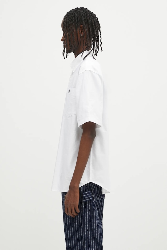 Carhartt WIP cotton shirt S/S Braxton Shirt I031454.00AXX white SS25