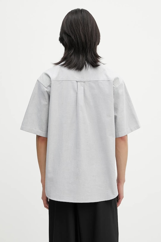 Oblečení Bavlněná košile Carhartt WIP S/S Braxton Shirt I031454.2V3XX šedá