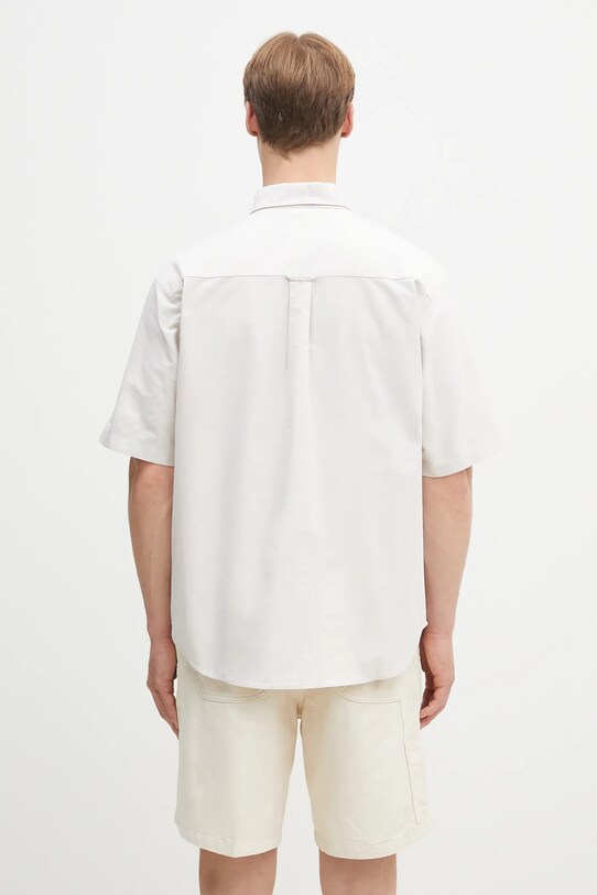 Oblečení Bavlněná košile Carhartt WIP S/S Braxton Shirt I031454.2V4XX béžová