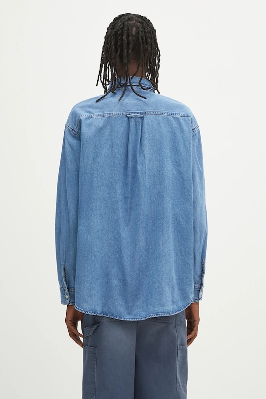 Oblečení Džínová košile Carhartt WIP L/S Lucas Shirt I034525.106 modrá