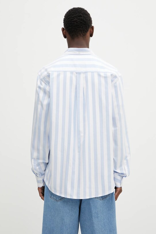 Îmbrăcăminte Carhartt WIP cămașă din bumbac L/S Dillion Shirt I033027.21TXX albastru