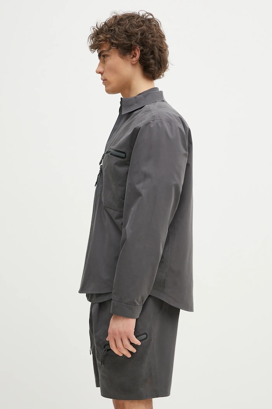 Alpha Industries jacket LS Laser Cut Shirt 756121.747 gray SS25