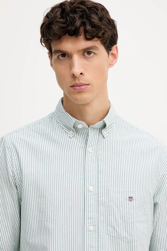 Бавовняна сорочка Gant зелений 3000230