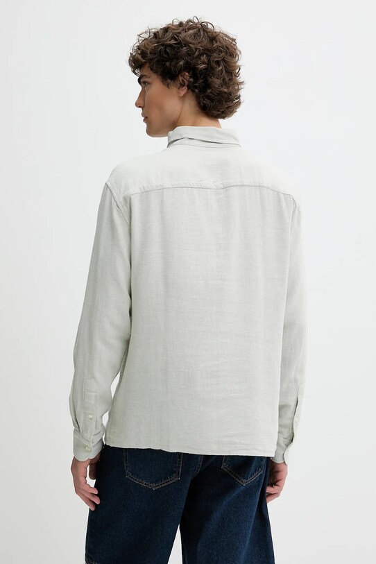 Ρούχα Πουκάμισο από λινό Abercrombie & Fitch KI125.5085.110 γκρί