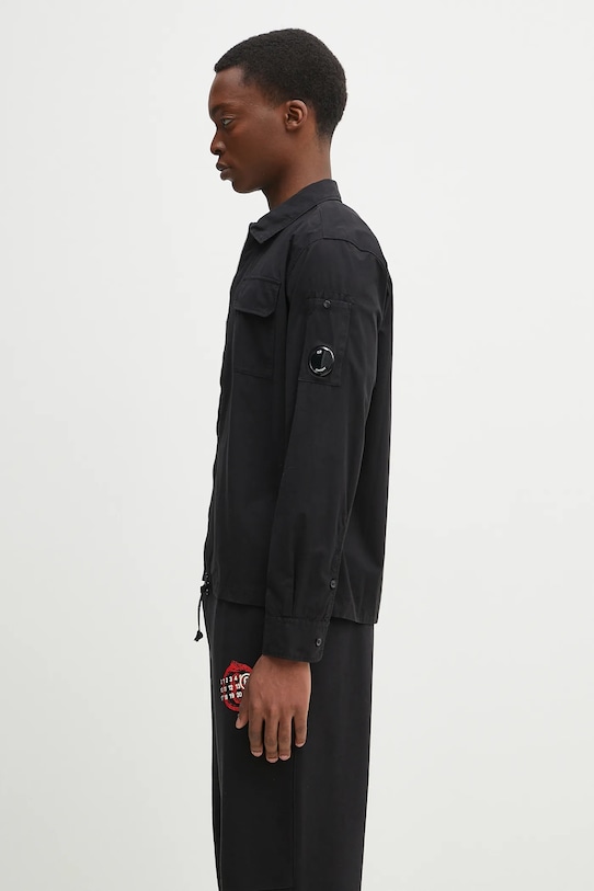 C.P. Company cotton jacket 18CMOS124A110143G black SS25