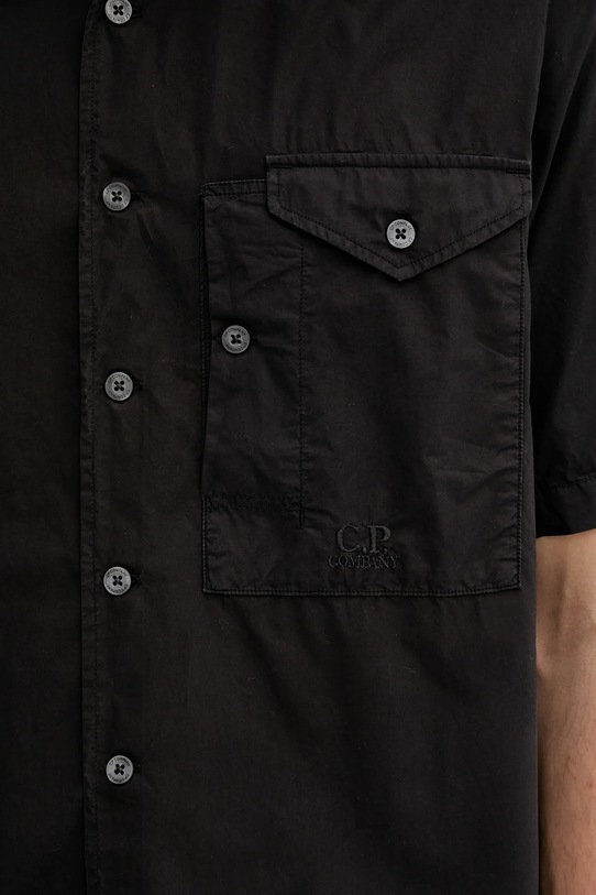 C.P. Company koszula bawełniana 18CMSH249A005328G czarny