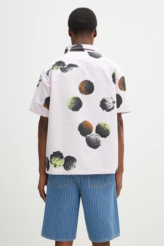 Ρούχα Βαμβακερό πουκάμισο ICECREAM Scoop Ss Shirt IC25116 ροζ