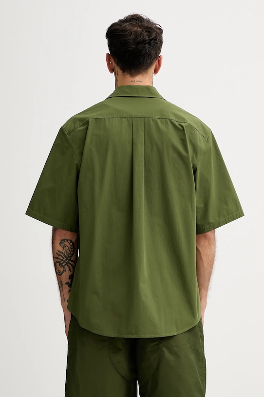 Odzież Kenzo koszula bawełniana FF55CH1299LP.50 zielony