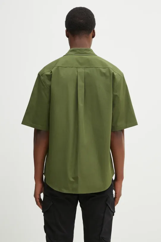 Odzież Kenzo koszula bawełniana FF55CH1299LP.50 zielony