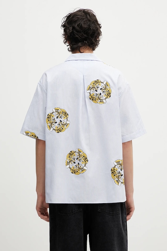 Abbigliamento Kenzo camicia in cotone FF55CH1309A5.64 blu