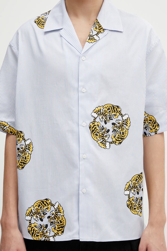 Kenzo koszula bawełniana niebieski FF55CH1309A5.64