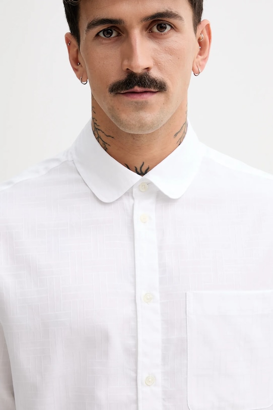 Бавовняна сорочка Kenzo білий FF55CH2029JA.01