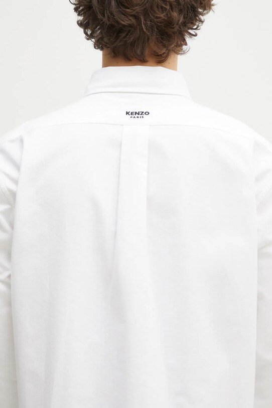 Pamučna košulja Kenzo FF55CH4109LO.01 bijela