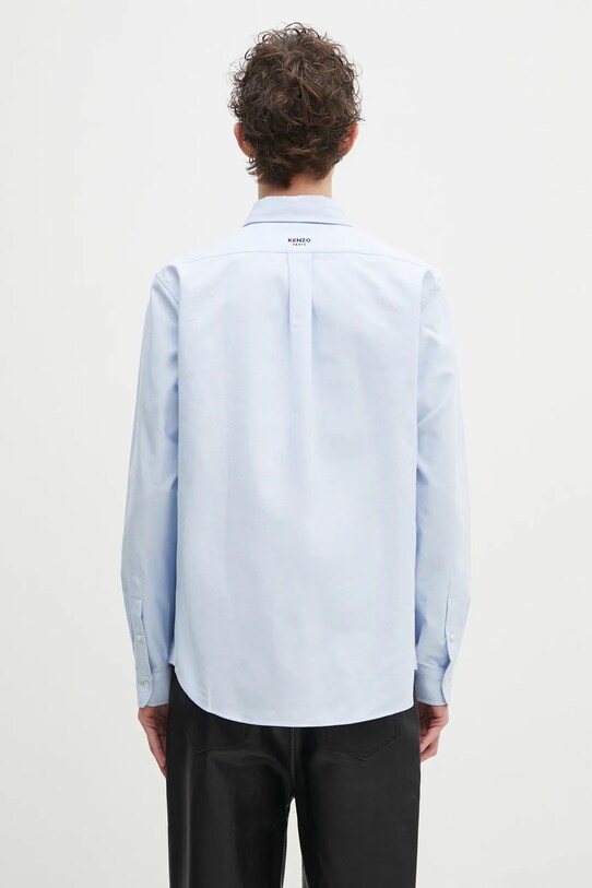 Ρούχα Βαμβακερό πουκάμισο Kenzo FF55CH4109LO.64 μπλε