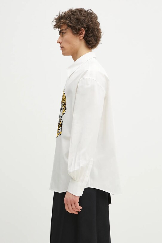Kenzo koszula bawełniana FF55CH4309P2.01 biały SS25