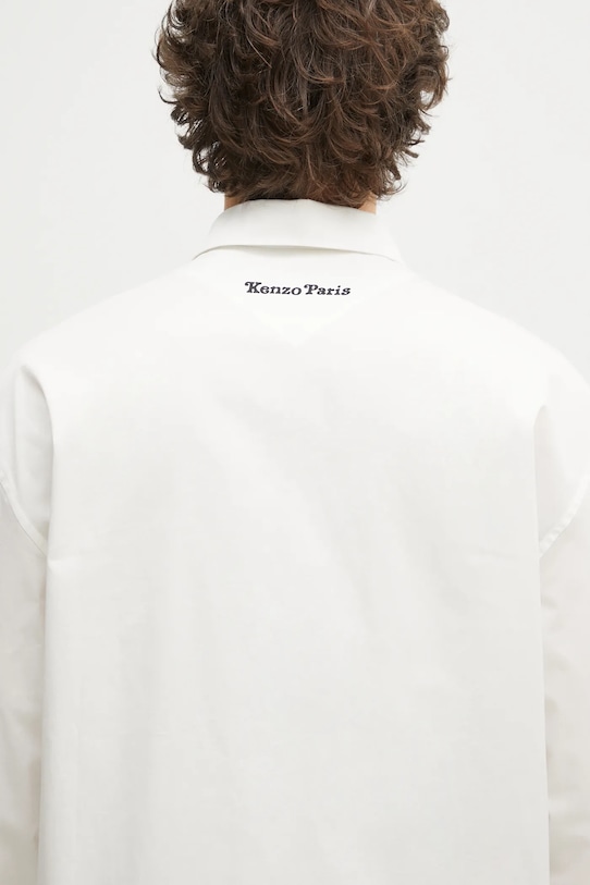 Kenzo camicia in cotone bianco FF55CH4309P2.01