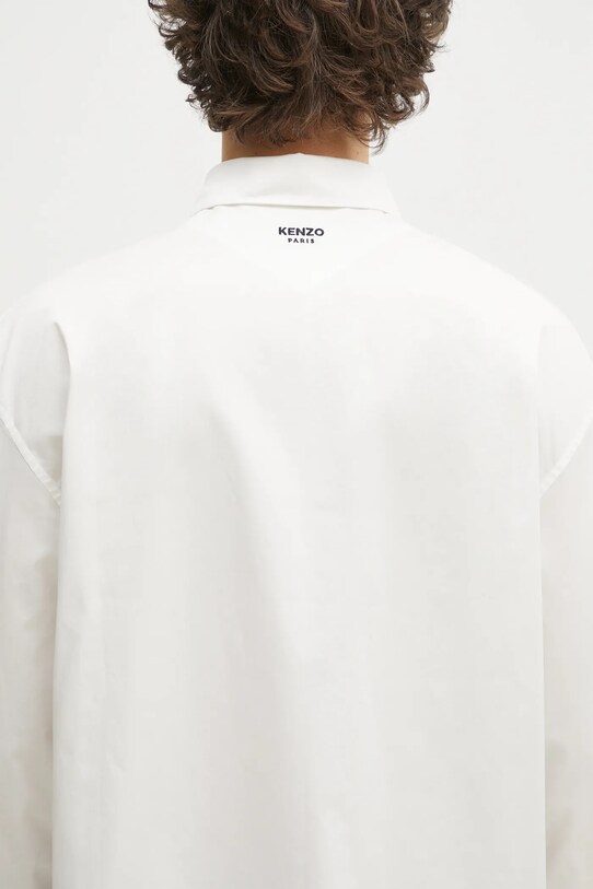 Βαμβακερό πουκάμισο Kenzo λευκό FF55CH4309P5.01