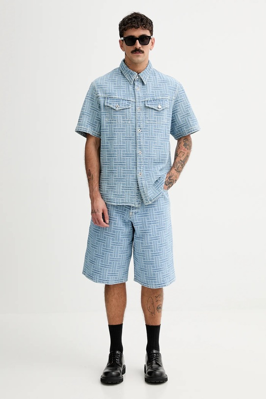 Kenzo koszula jeansowa FF55DC1026J4.DB niebieski SS25