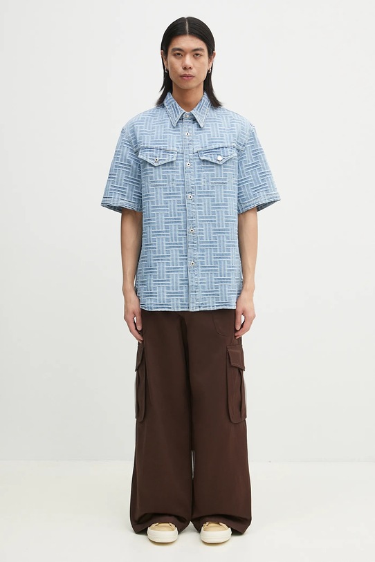Kenzo koszula jeansowa FF55DC1026J4.DB niebieski