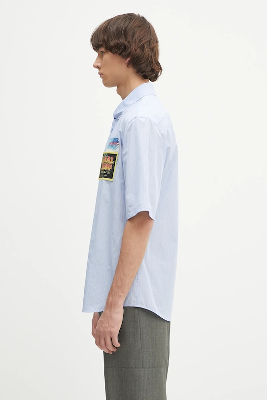 Martine Rose cămașă din bumbac Casual 466WS15509 albastru SS25