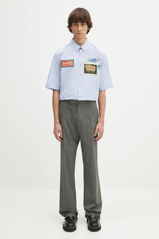 Martine Rose cămașă din bumbac Casual 466WS15509 albastru